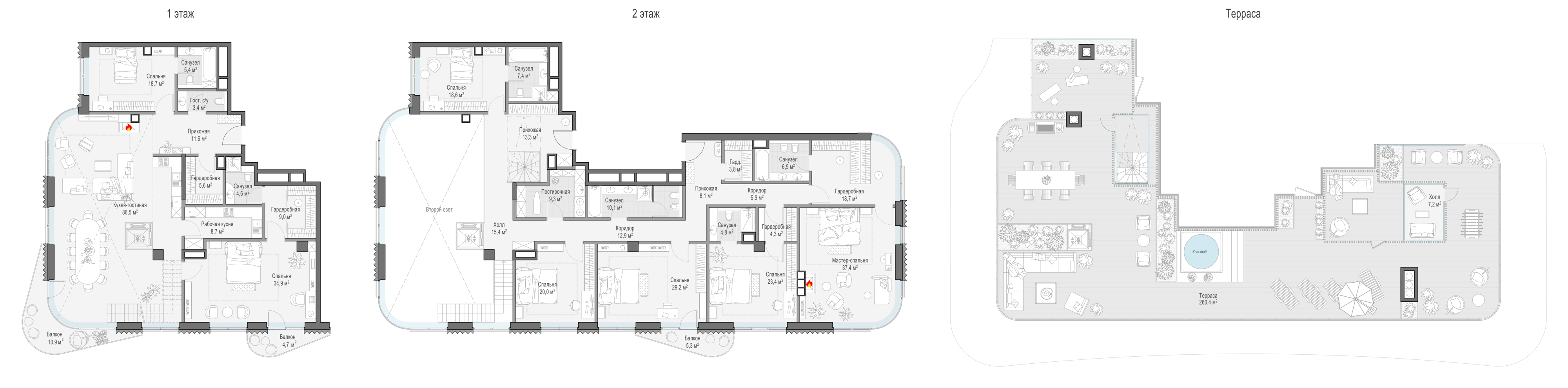 Квартира 446,9 м² - 13 этаж купить в жилом комплексе Лаврушинский