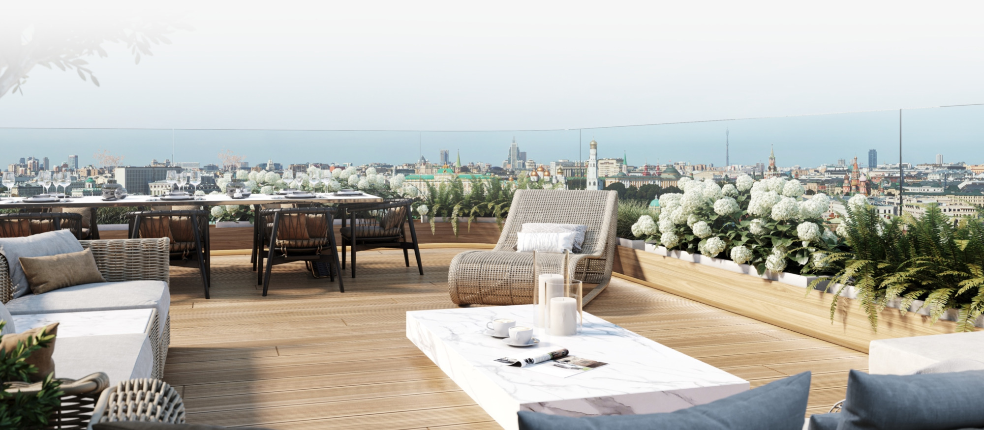 Luxury flats, villas and penthouses in "Lavrushinsky" - penthouse with terrace photo #1